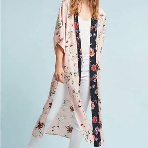 Anthro Floreat Duster Robe OS ANTHROPOLOGIE